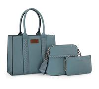 Wrangler Juego de 3 monederos para mujer, bolso de mano cruzado con correa, Jane, Medium