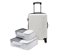 Wrangler Juego de Equipaje de Mano, Beige, 20" Carry-On