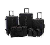 Wrangler Juego de Equipaje y Viaje Venture, Black, 7-Piece Set, Juego de Equipaje y Viaje Venture
