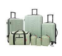 Wrangler Juego de Equipaje y Viaje Venture, Laurel, 7-Piece Set, Juego de Equipaje y Viaje Venture