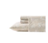 Wrangler - Juego de sábanas, Transpirable y Resistente a Las Arrugas, Incluye Funda y Funda de Almohada a Juego, decoración Casual para el hogar (follaje Beige, Individual)
