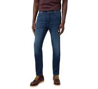 Wrangler Larston - Vaqueros para Hombre, Corte Estrecho, Pierna cónica, Gris Claro, 29W / 34L