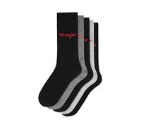 Wrangler LEES Calcetines Hombre Algodón Pack Diario Media Caña | Calcetines Trabajo Resistentes Transpirables Para Invierno Deporte Oficina Uso Diario