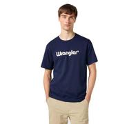 Wrangler Logo tee Camiseta, Azul Marino, M para Hombre
