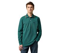 Wrangler LS Polo Shirt, Bistro Green, XL Hombres