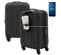 Wrangler Maleta de Cabina Astral de Cuerpo Rígido de 56 cm, Negro