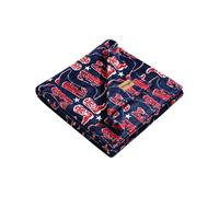 Wrangler - Manta de Forro Polar de Felpa Suave, Inspirada en Yellowstone, decoración Occidental para Cama o sofá (Botas de golpeo, Azul, 50 x 70 Pulgadas)