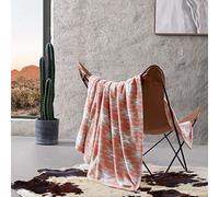 Wrangler - Manta, Manta de Forro Polar de Felpa Ultra Suave (Naranja Navajo, Manta de Gran tamaño)
