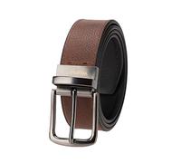 Wrangler Men’s Logo Leather Twist Reversible Casual Everyday Dress Belt for Jeans, Khakis (Black Brown 44)