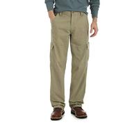 Wrangler Men's Authentics Classic Cargo Pant, British Khaki Twill, 34W x 30L