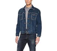 Wrangler Men's Big & Tall Western Style Unlined Denim Jacket, Dark Blue, LT