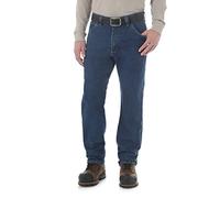 Wrangler Men's Five Pocket Jean, Mid Stone, 36x30