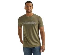 Wrangler Men's Short Sleeve Graphic T-Shirt, Sage Heather, Medium