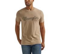 Wrangler Men's Short Sleeve Graphic T-Shirt, Trench Coat Heather, Small