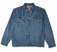 Wrangler Men's Western Style Unlined Denim Jacket, Dark Blue, Large