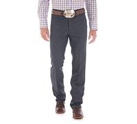 Wrangler Men's Wrancher Dress Regular Fit Jean, Heather Blue, 30x30