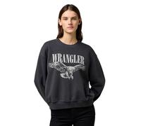 Wrangler Oversized Sweat Sudadera, Faded Black I, S para Mujer