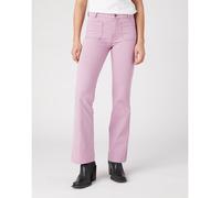 Wrangler Pantalón largo de mujer Flare. Rosa 36-38/27 - Largo 32