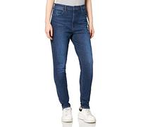 Wrangler - Pantalones de Talle Alto para Mujer, Pitillo, Azul añil ('Good News') 31W / 34L