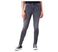 Wrangler - Pantalones de talle alto para mujer, pitillo, gris oscuro ('SOFT SMOKE') 42W / 32L
