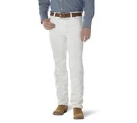 Wrangler - Pantalones Vaqueros de Corte Ajustado para Hombre (Corte Ajustado), Blanco, 28W x 30L