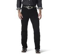 Wrangler - Pantalones Vaqueros de Corte Ajustado para Hombre (Corte Ajustado), Negro (Shadow Black)., 35W x 36L