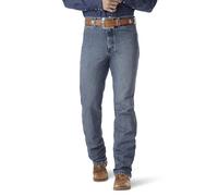 Wrangler - Pantalones Vaqueros de Corte Ajustado para Hombre (Corte Ajustado), Piedra cruda, 33W x 34L