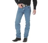Wrangler - Pantalones Vaqueros de Corte Ajustado para Hombre, Talla única, Lavada a la Piedra, 31W x 30L