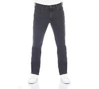 Wrangler Pantalones Vaqueros de Corte Regular Greensboro para Hombre, Pantalones Vaqueros elásticos, algodón Azul, Negro, Black out (Wss3ht62d), 38W x 32L