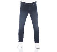 Wrangler Pantalones vaqueros de corte regular Greensboro para hombre, pantalones vaqueros elásticos, algodón azul, negro, Smoke Blue (Wss3lr90b), 32W x 34L