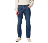 Wrangler Pantalones Vaqueros para Hombre, Color Rojo, Corte Regular, Pierna Recta, Darkstone, 38W / 36L