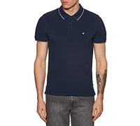Wrangler Pique Camisa Polo, Azul (Navy 114), Small para Hombre