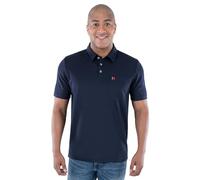 Wrangler Polo de Manga Corta con Bolsillo para Hombre, Azul Marino, X-Large