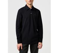 Wrangler Polo de manga larga de hombre. Negro 6 (XXL)