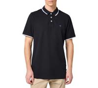 Wrangler Camisa de Polo, Negro, XXL para Hombre