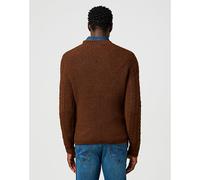 Wrangler Regular Cable Knit Sweater Mahogany Heather Talla XL