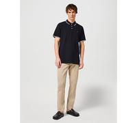 Wrangler Polo para hombre Negro Talla M