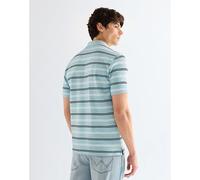 Wrangler Regular Stripe Polo Shirt Forget Me Not Talla M