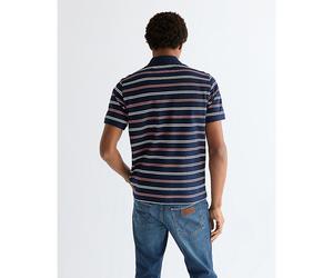 Wrangler Regular Stripe Polo Shirt Navy Talla XL