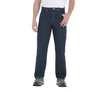 Wrangler Big & Tall - Vaqueros de Corte Holgado para Hombre, Color Azul Marino Envejecido., 29W x 32L