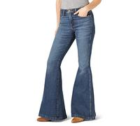 Wrangler Retro High Rise Trumpet Flare Green Jean Jeans, Paige, 27-34 para Mujer