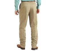 Wrangler Riata Pleated Relaxed Fit Casual Pant Pantalones, Caqui, 42W/32L para Hombre
