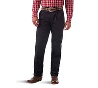 Wrangler Riata Pleated Relaxed Fit Casual Pant Pantalones, Negro (, 38W/30L para Hombre