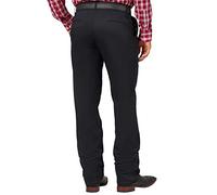 Wrangler Riata Pleated Relaxed Fit Casual Pant Pantalones, Negro, 40W / 30L para Hombre