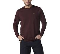 Wrangler Riggs Workwear by Men's Long Sleeve Pocket T- Shirt,Burgundy,Large Tall