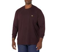 Wrangler Riggs Workwear by Men's Long Sleeve Pocket T- Shirt,Burgundy,Medium