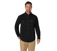 Wrangler Riggs Workwear - Camiseta de Manga Larga para Hombre - Negro - 3X