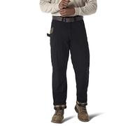 Wrangler Riggs Workwear Flannel Lined Ripstop Ranger Pant Pantalones de utilidades de Trabajo, Negro, 32W / 30L para Hombre