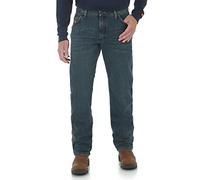 Wrangler Riggs Workwear Mens FR Regular Fit Jean Work Utility Pants, Dark Tint, 33W x 30L US
