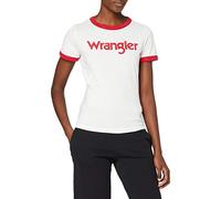 Wrangler Ringer Tee, Camiseta Mujer, Marfil (Offwhite 202), Small